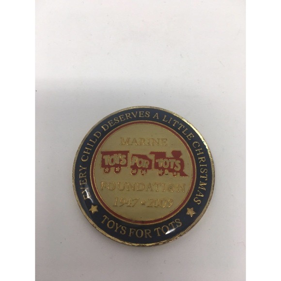 United States Marine Corps Toys For Tots 2009 Coin Medal Medallion USMC - Picture 1 of 4
